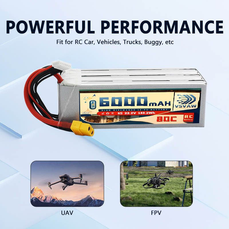 Akumulator VSVAW 6S Lipo 6000m – 6S Lipo Battery 22.2V 5000Mah recenzja i cena