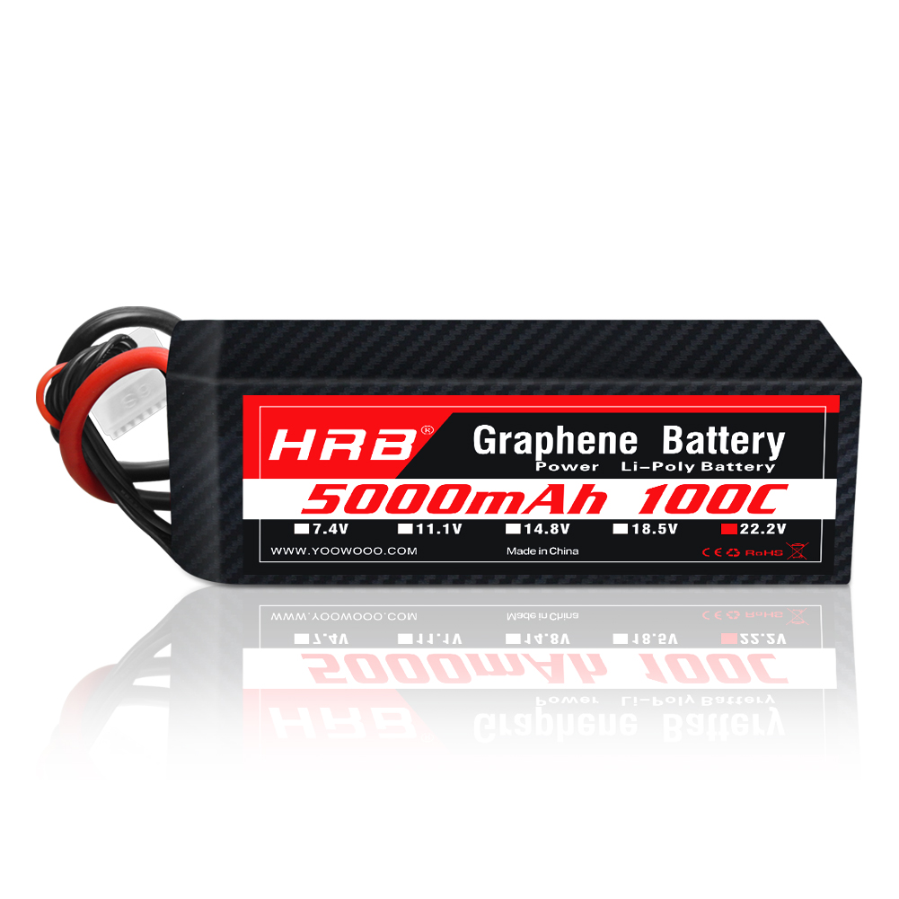 1 szt. Bateria grafenowa HRB 2 – 6S Lipo Battery 22.2V 5000Mah recenzja i cena